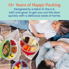 Bentgo Easyboxes 4-Compartment Oval Containers 8-Piece Set