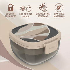 Bentgo Glass Prints All-in-One Salad Container