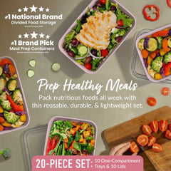 Bentgo Prep 1-Compartment Meal Prep Containers (20-Piece)