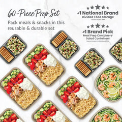 Bentgo Prep 60-Piece Variety Meal Prep Kit