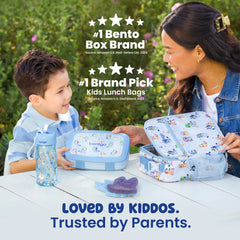 Bentgo + Bluey Kids Prints 5-Piece Lunch Box Set