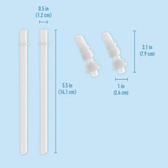 Bentgo Kids Water Bottle Replacement Straws (2-Pack)