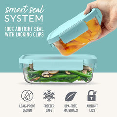 Bentgo Glass Leak-Proof Food Storage Set (4-Piece)