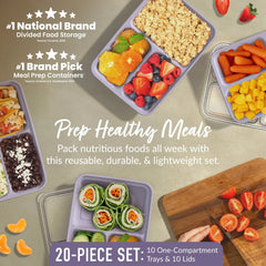 Bentgo Prep 3-Compartment Meal Prep Containers (20-Piece)