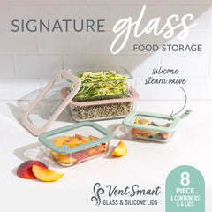 Bentgo Signature Glass Food Storage Set (8-Piece)